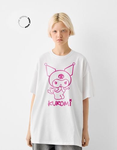 Camiseta Kuromi Manga Corta Boxy Mujer 10-12 - Bershka - Modalova