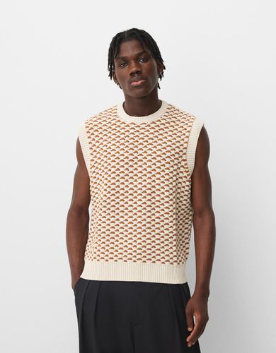 Chaleco Punto Estructura Hombre L - Bershka - Modalova