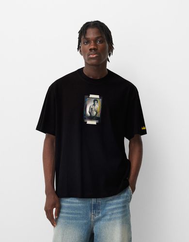 Camiseta Jean-Michel Basquiat Manga Corta Hombre L - Bershka - Modalova