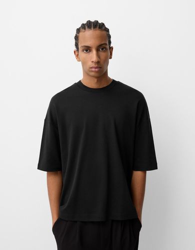 Camiseta Manga Corta Boxy Hombre S - Bershka - Modalova