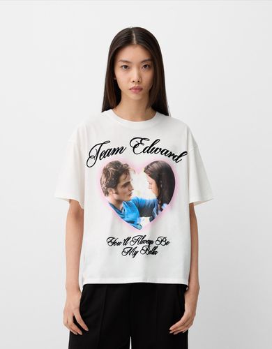 Camiseta Twilight Manga Corta Mujer L - Bershka - Modalova