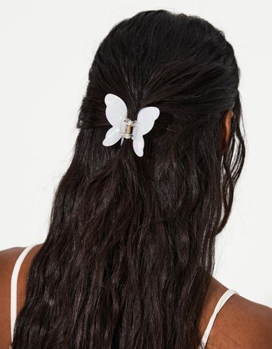 Bershka Pinza Mariposa Mujer Blanco - Bershka - Modalova