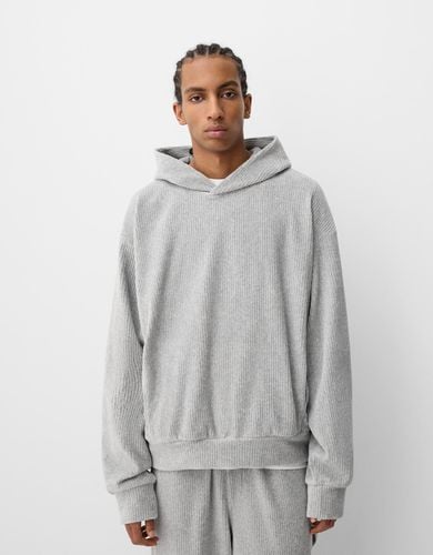 Sudadera Capucha Boxy Pana Hombre L - Bershka - Modalova