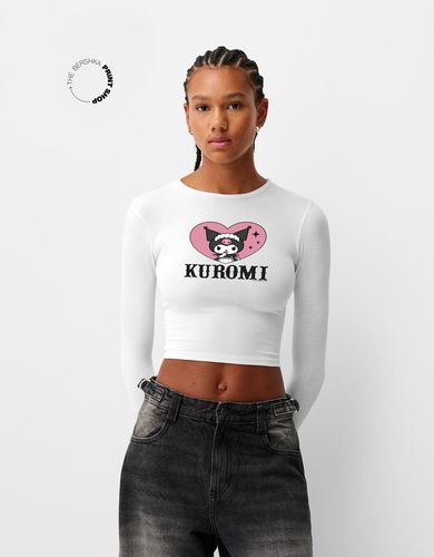 Camiseta Kuromi Manga Larga Print Bskteen 10-12 - Bershka - Modalova