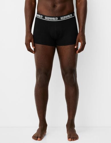 Pack 3 Boxers Cintura Ancha Print Hombre S - Bershka - Modalova