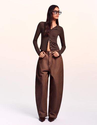 Mujer Xs Marrón" - Bershka - Modalova