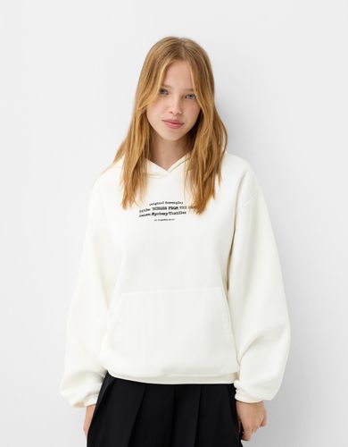 Sudadera Capucha Print Mujer 10-12 - Bershka - Modalova