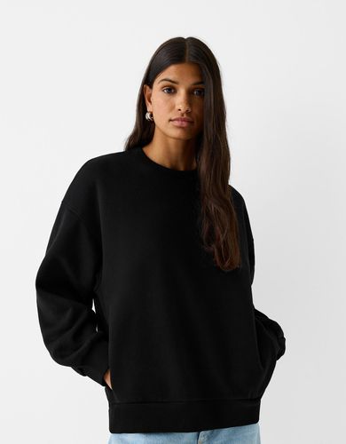 Sudadera Oversize Bolsillos Laterales Mujer L - Bershka - Modalova