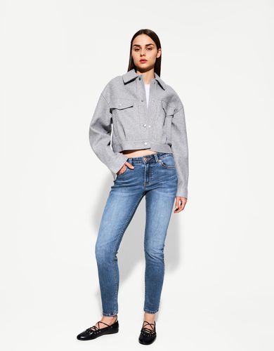 Jeans Skinny Low Waist Mujer 32 - Bershka - Modalova