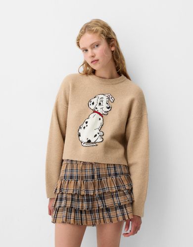 Falda Mini Cuadros Mujer L - Bershka - Modalova