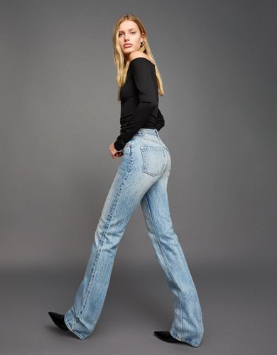 Jeans Straight Cigarette Mujer 36 - Bershka - Modalova