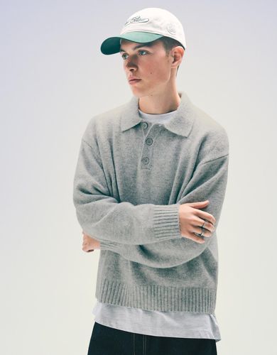 Jersey Cuello Polo Hombre Xs - Bershka - Modalova