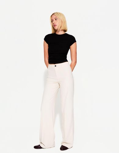 Pantalón Wide Leg Mujer 34 - Bershka - Modalova