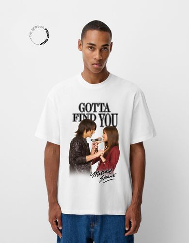 Camiseta Camp Rock Manga Corta Hombre M - Bershka - Modalova