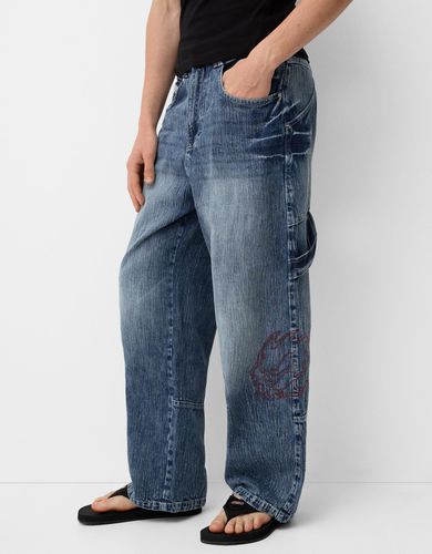 Jeans X No Fear Super Baggy Hombre 34 - Bershka - Modalova