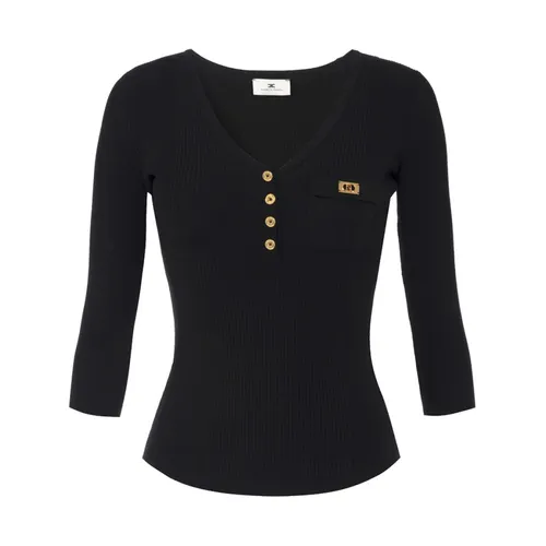 Knitwear > Round-neck Knitwear - - Elisabetta Franchi - Modalova