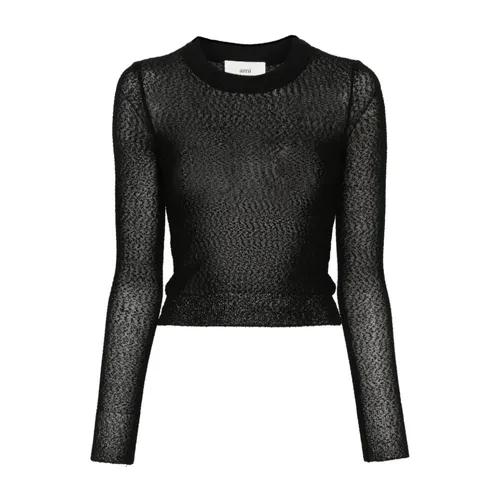 Knitwear > Round-neck Knitwear - - Ami Paris - Modalova