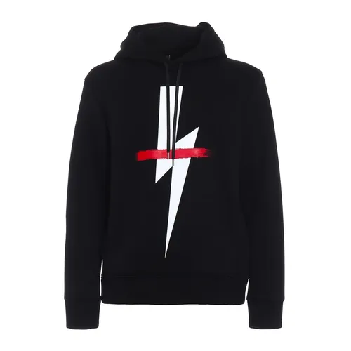 Neil Barrett Logo Hooded Sweatshirt - Neil Barrett - Modalova