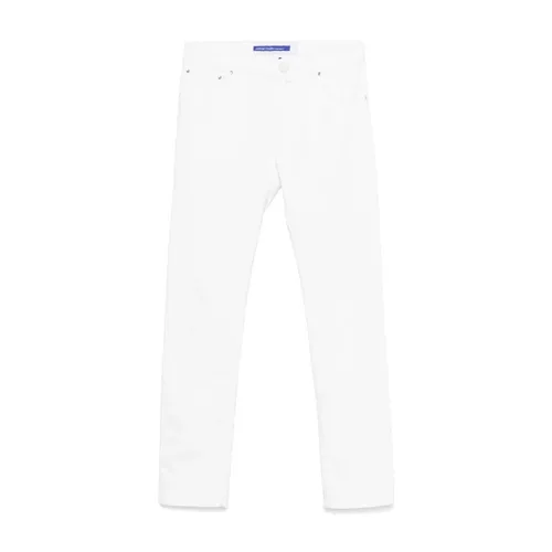 White Trousers Button Fly Classic Pockets - Jacob Cohën - Modalova
