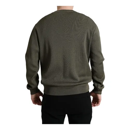 Crew Neck Viscose Pullover Sweater - Dolce & Gabbana - Modalova