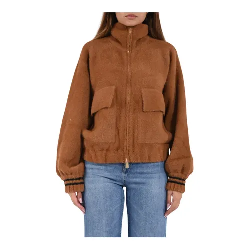 Strickjacke in Felloptik - Akep - Modalova