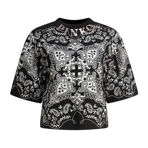 Pinko - Tops > T-Shirts - Black - Pinko - Modalova