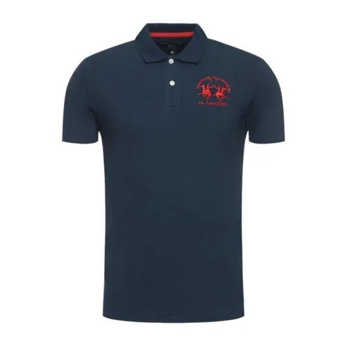 Short Sleeve Cotton Polo Shirt - La Martina - Modalova