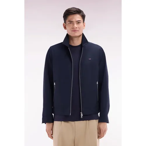 Navy blue zip-up blouson - Eden Park - Modalova
