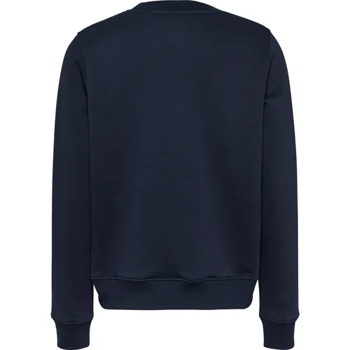 Blue Sweater with Minimal Logo - Tommy Jeans - Modalova