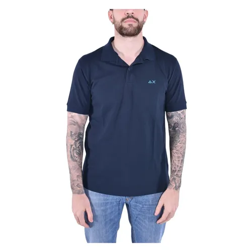 Sun68 - Tops > Polo Shirts - Blue - Sun68 - Modalova