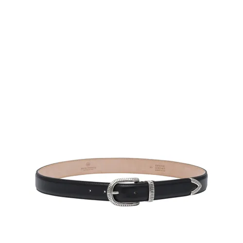 Klassischer Ledergürtel - Adriano Meneghetti - Modalova