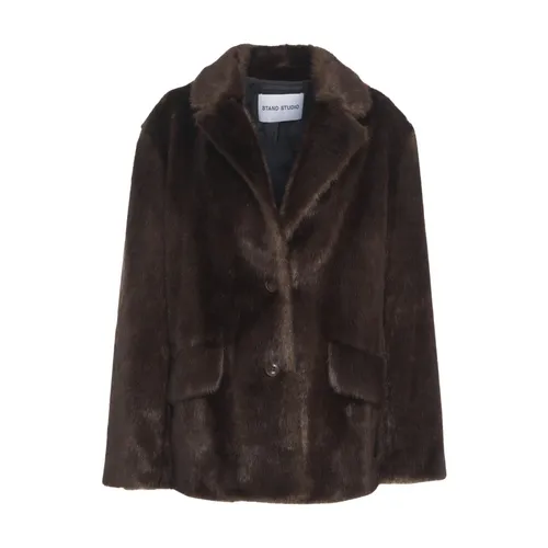 Jackets > Faux Fur & Shearling Jackets - - Stand Studio - Modalova