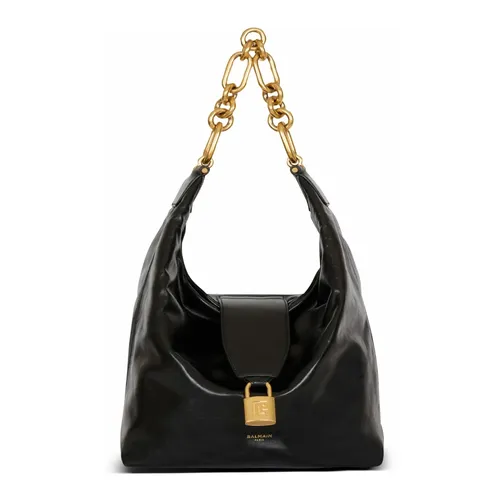 Sync Hobo bag in calfskin leather - Balmain - Modalova