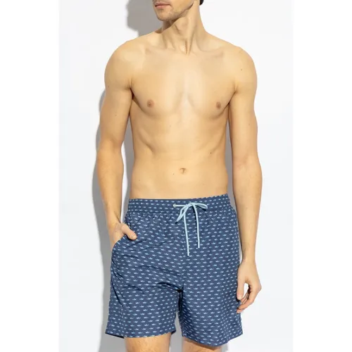 Swim Shorts with Shark Print - Paul & Shark - Modalova