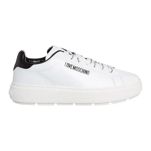 Luxury Leather Sneakers - Love Moschino - Modalova