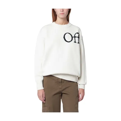 Off - Knitwear > Round-neck Knitwear - - Off White - Modalova