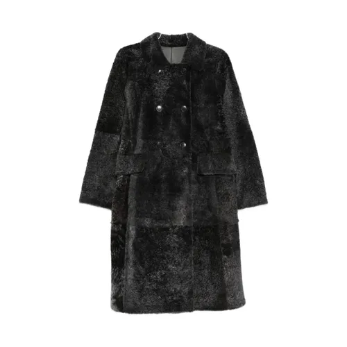 Coats > Double-Breasted Coats - - Yves Salomon - Modalova