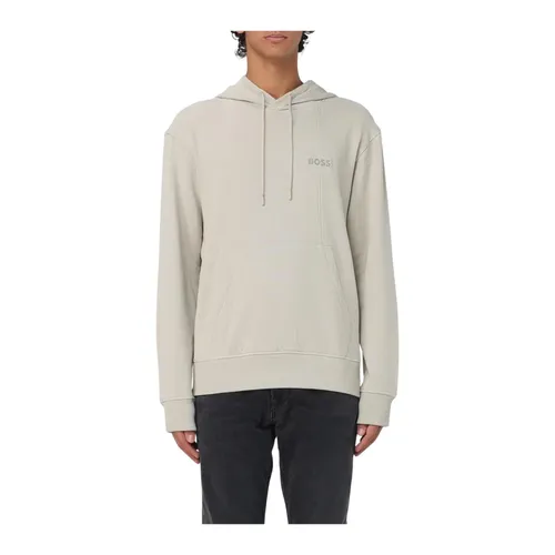 Moderner Sandfarbener Sweatshirt für Männer - Hugo - Modalova