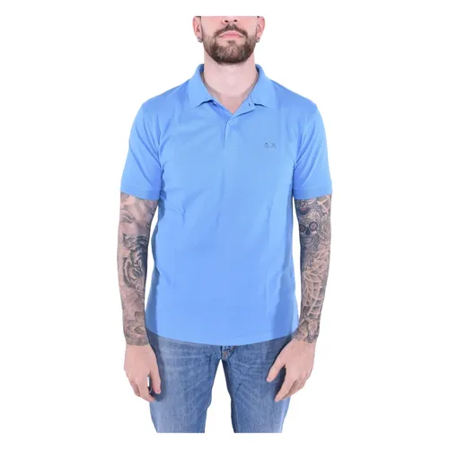 Sun68 - Tops > Polo Shirts - Blue - Sun68 - Modalova