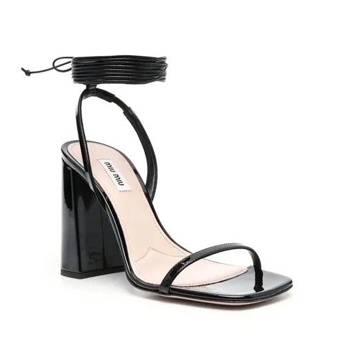 Leather Sandals - Miu Miu - Modalova