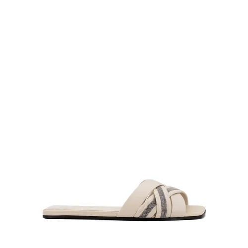 Shoes > Flip Flops & Sliders > Sliders - - Brunello Cucinelli - Modalova
