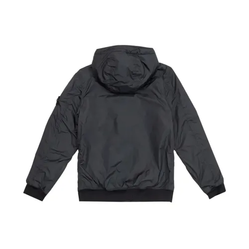 Blue Nylon Coats - Stone Island - Modalova