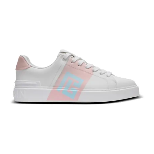 B-Court trainers in calfskin - Balmain - Modalova