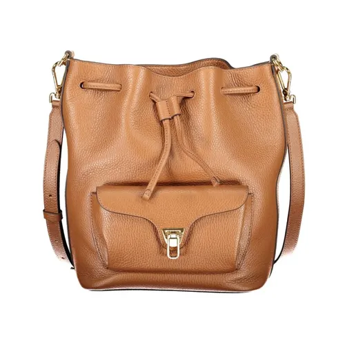 Brown Leather Bucket Bag - Coccinelle - Modalova