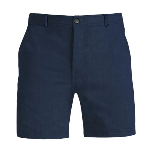 Solid Linen Bermuda Shorts - MC2 Saint Barth - Modalova