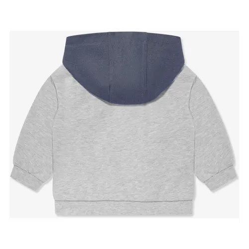 Blue Denim Jersey Zip Up Top - Fendi - Modalova