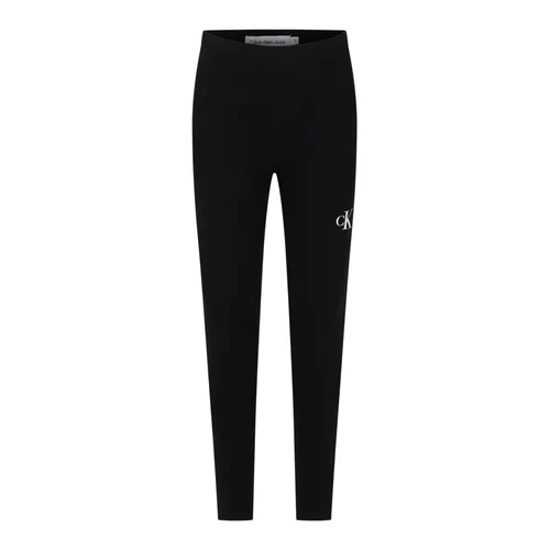 Black Logo Leggings Elasticated Waist Cotton - Calvin Klein - Modalova