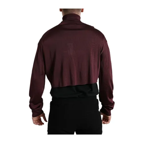 Maroon Turtleneck Pullover Sweater - Dolce & Gabbana - Modalova