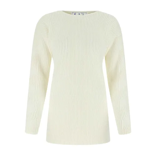 Off - Knitwear > Round-neck Knitwear - - Off White - Modalova