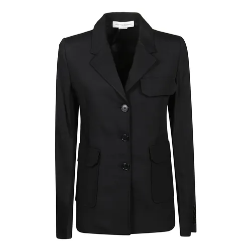 Black Single-Breasted Jacket - Victoria Beckham - Modalova